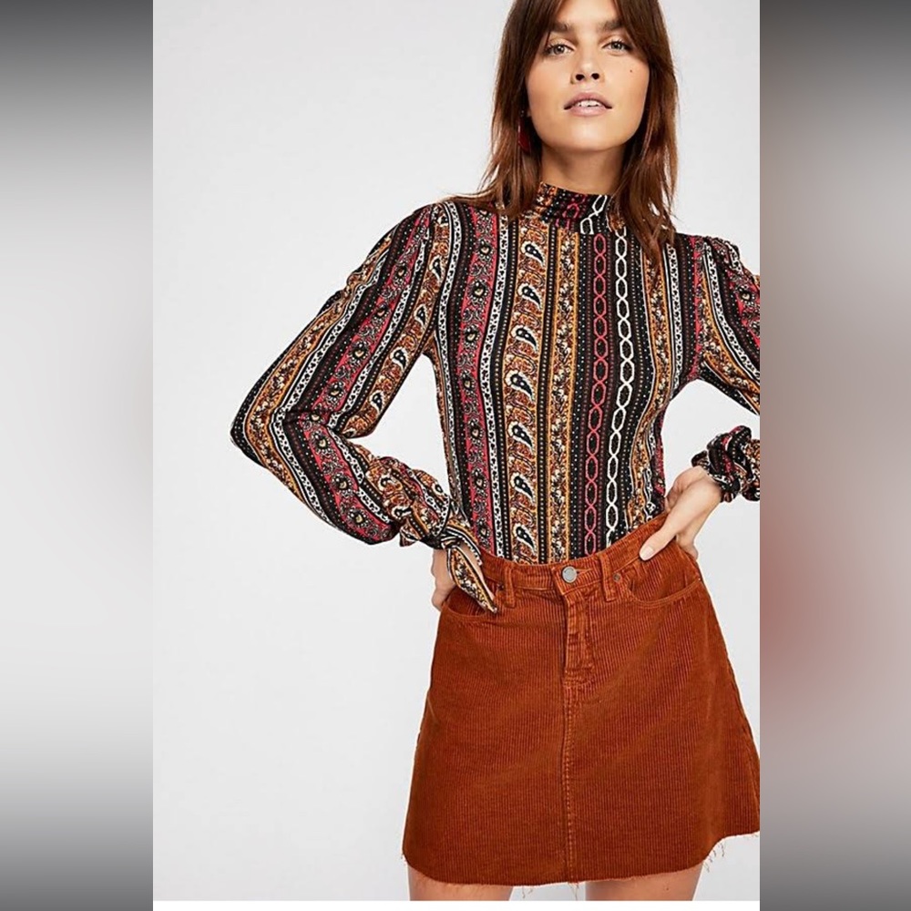 Free People Donatella Turtleneck Long Sleeve Size Medium